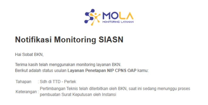 SK CPNS Papua Tengah