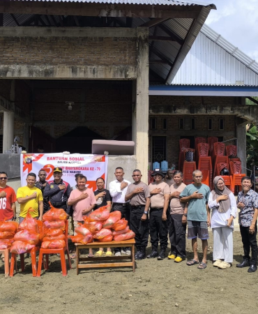 Polres Nabire Ringankan Warga Terdampak Banjir