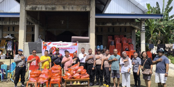 Polres Nabire Ringankan Warga Terdampak Banjir Jelang Hari Bhayangkara ke-79
